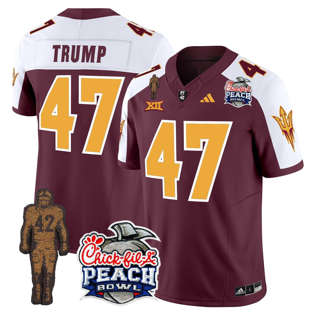 Men Sun Devils Pat Tillman & Peach Bowl Patch Vapor Limited Jersey - All Stitched
