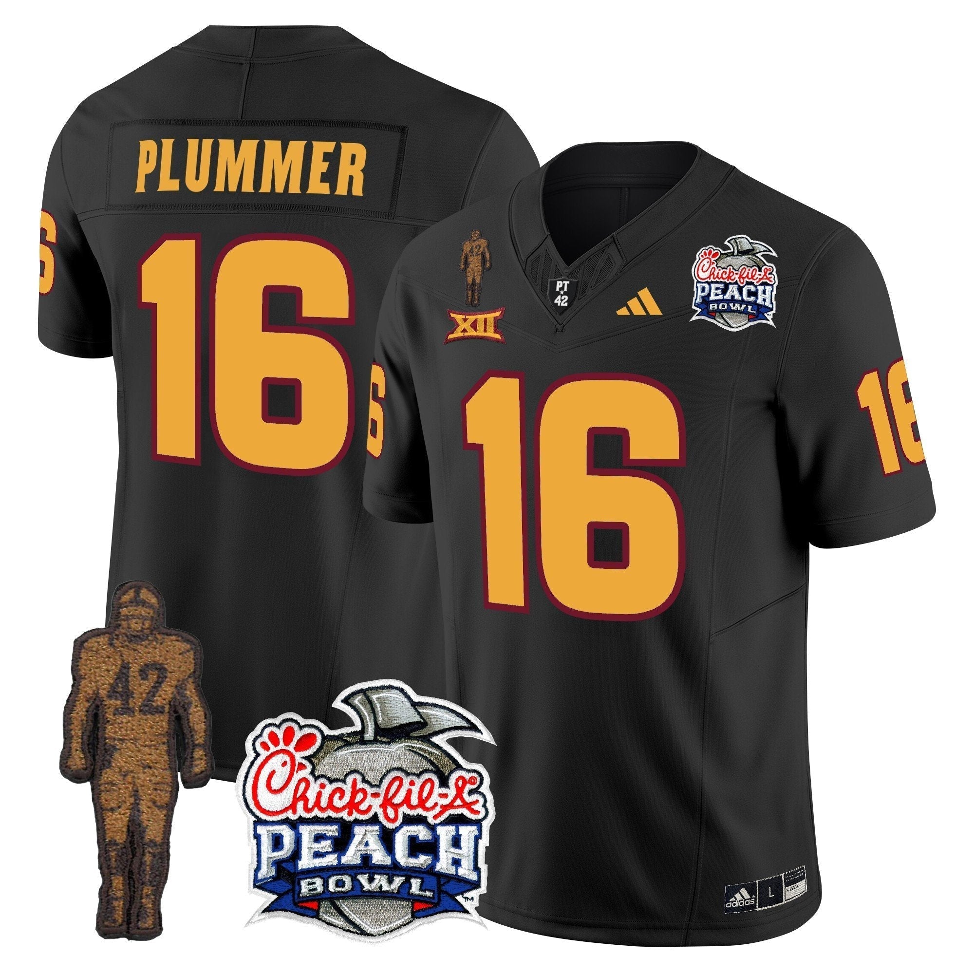 Men Sun Devils Pat Tillman & Peach Bowl Patch Vapor Limited Jersey - All Stitched