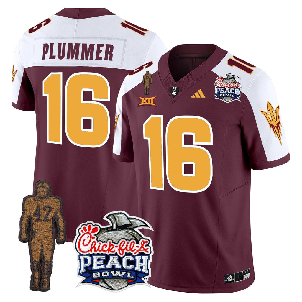 Men Sun Devils Pat Tillman & Peach Bowl Patch Vapor Limited Jersey - All Stitched