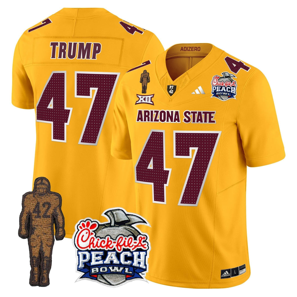 Men Sun Devils Pat Tillman & Peach Bowl Patch Vapor Limited Jersey V2 - All Stitched
