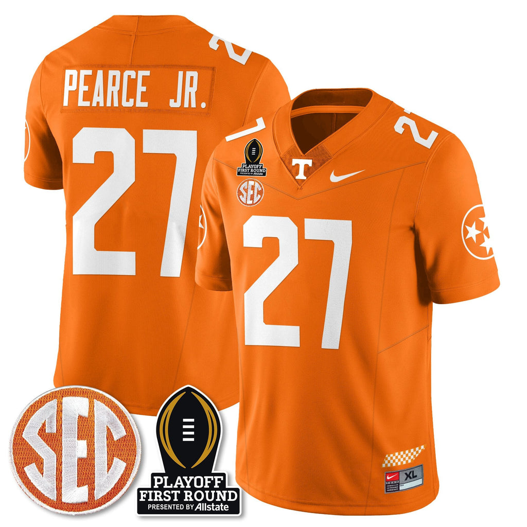 Men Tennessee Volunteers Football Jersey - Playoff First Round Patch - All Stitched