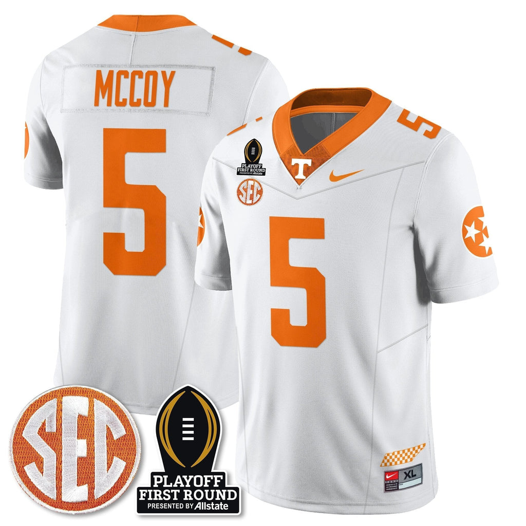 Men Tennessee Volunteers Football Jersey - Playoff First Round Patch - All Stitched