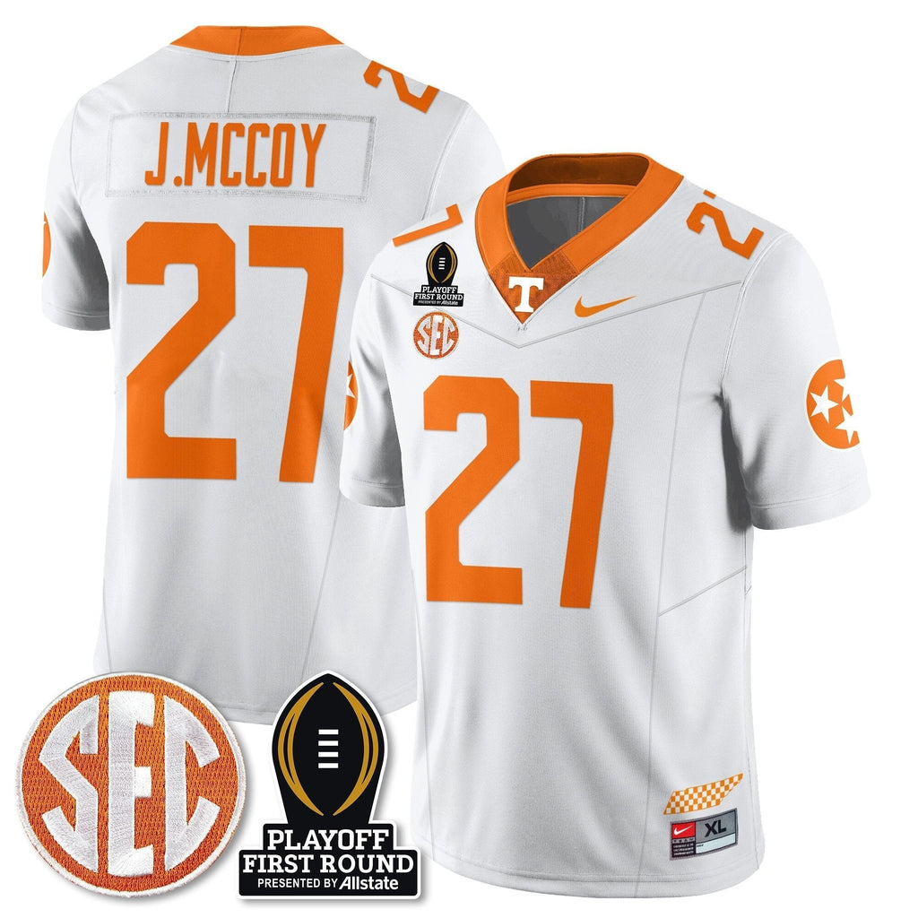 Men Tennessee Volunteers Football Jersey - Playoff First Round Patch - All Stitched