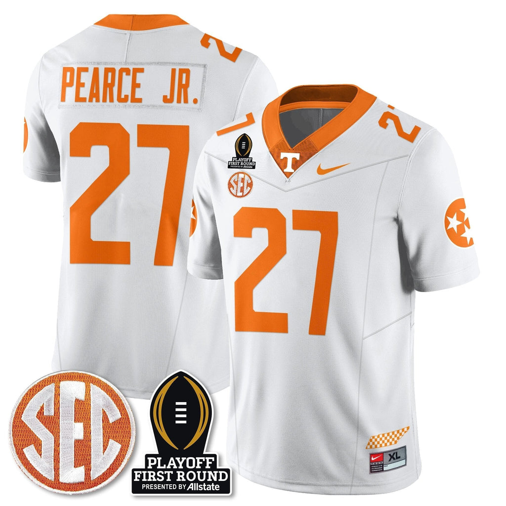 Men Tennessee Volunteers Football Jersey - Playoff First Round Patch - All Stitched