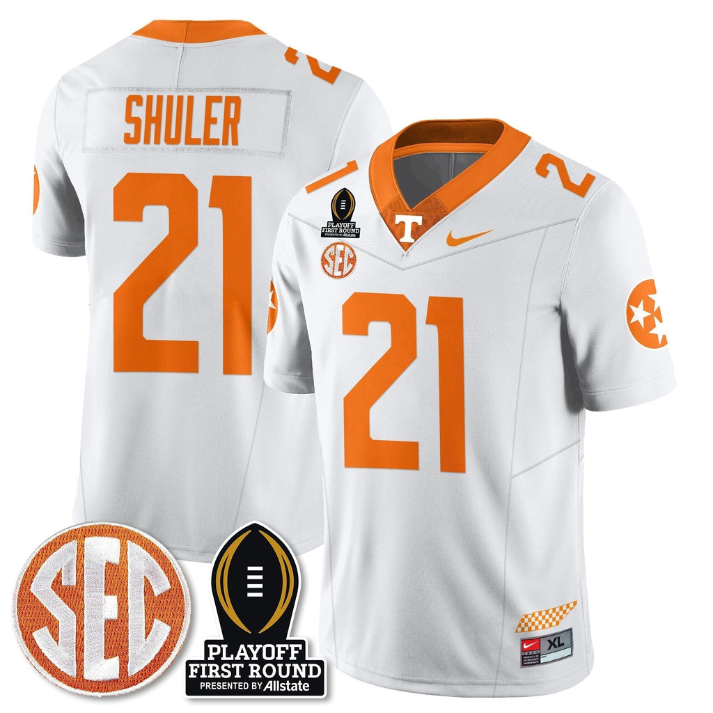 Men Tennessee Volunteers Football Jersey - Playoff First Round Patch - All Stitched