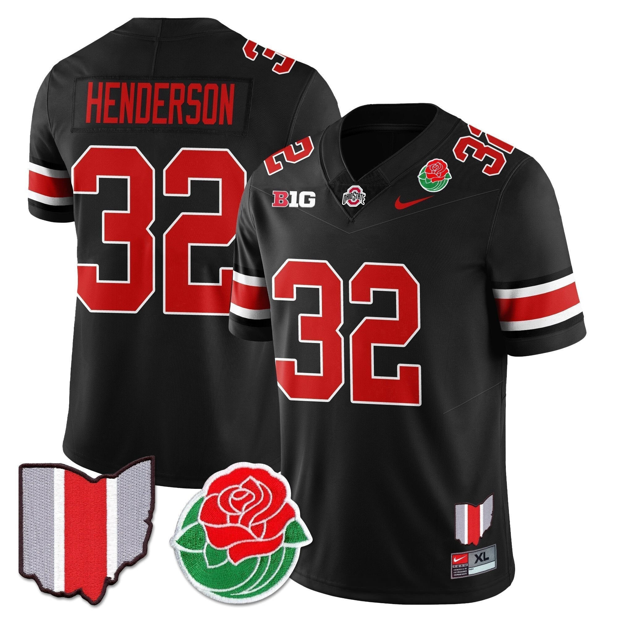 Men Ohio State Buckeyes 2024 Rose Bowl Jersey - All Stitched