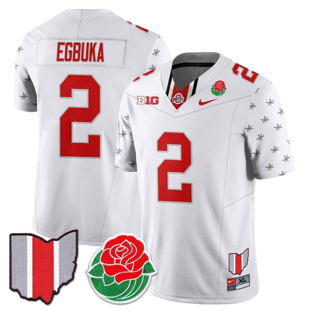 Men Ohio State Buckeyes 2024 Rose Bowl Jersey - All Stitched