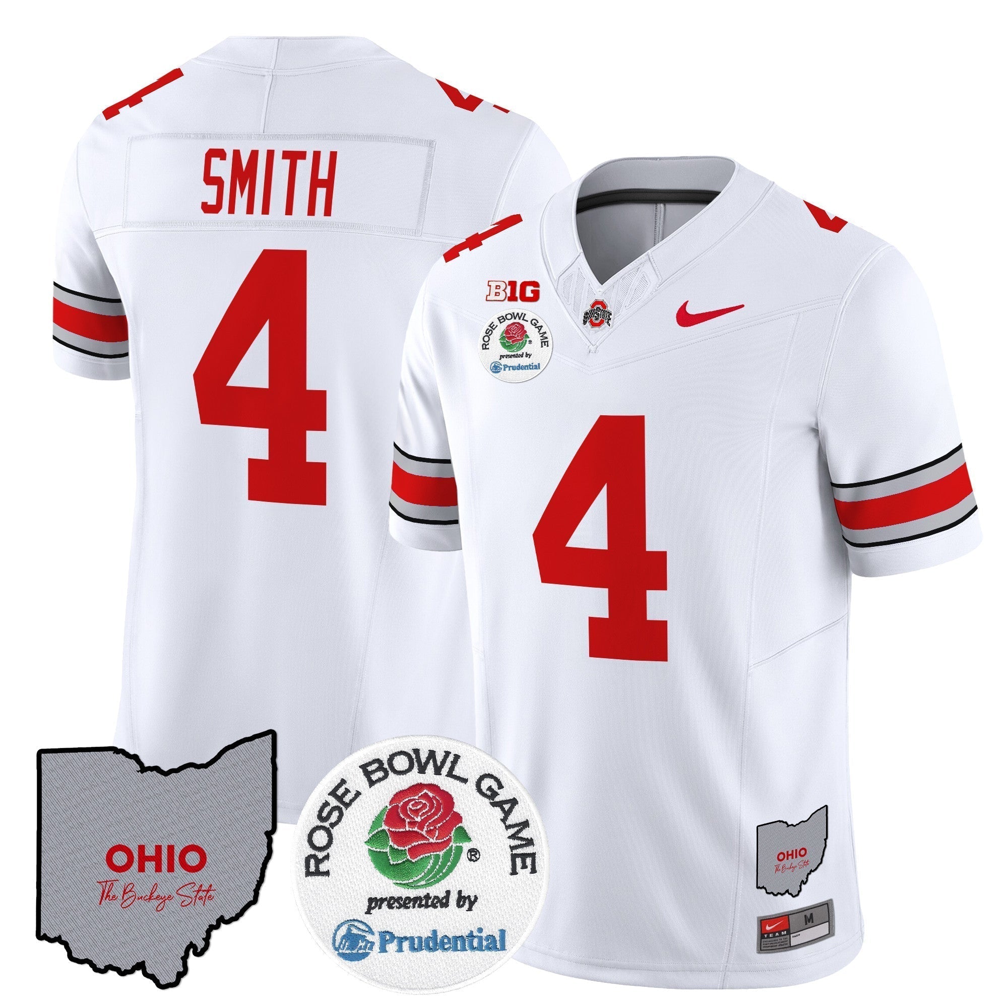 Men Ohio State Buckeyes Rose Bowl Vapor Limited Jersey V2 - All Stitched
