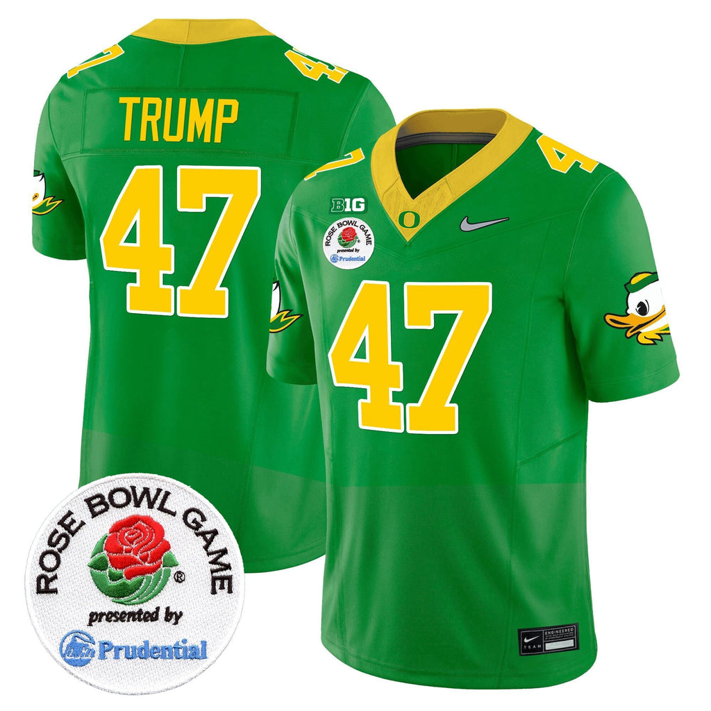 Men Oregon Ducks Rose Bowl Patch Vapor Limited Jersey V2 - All Stitched
