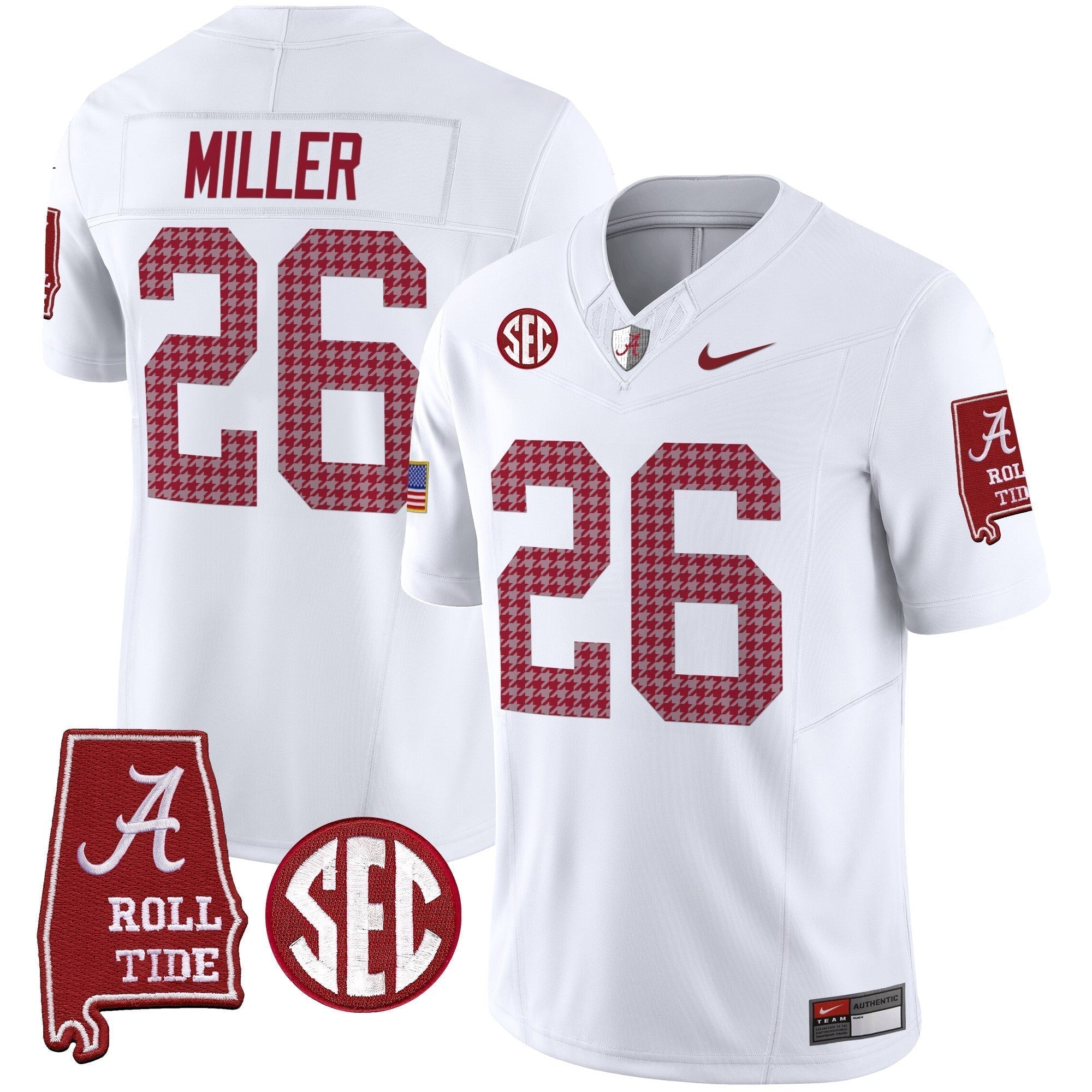 Men Alabama Crimson Tide Pro Combat Vapor Limited Jersey - All Stitched