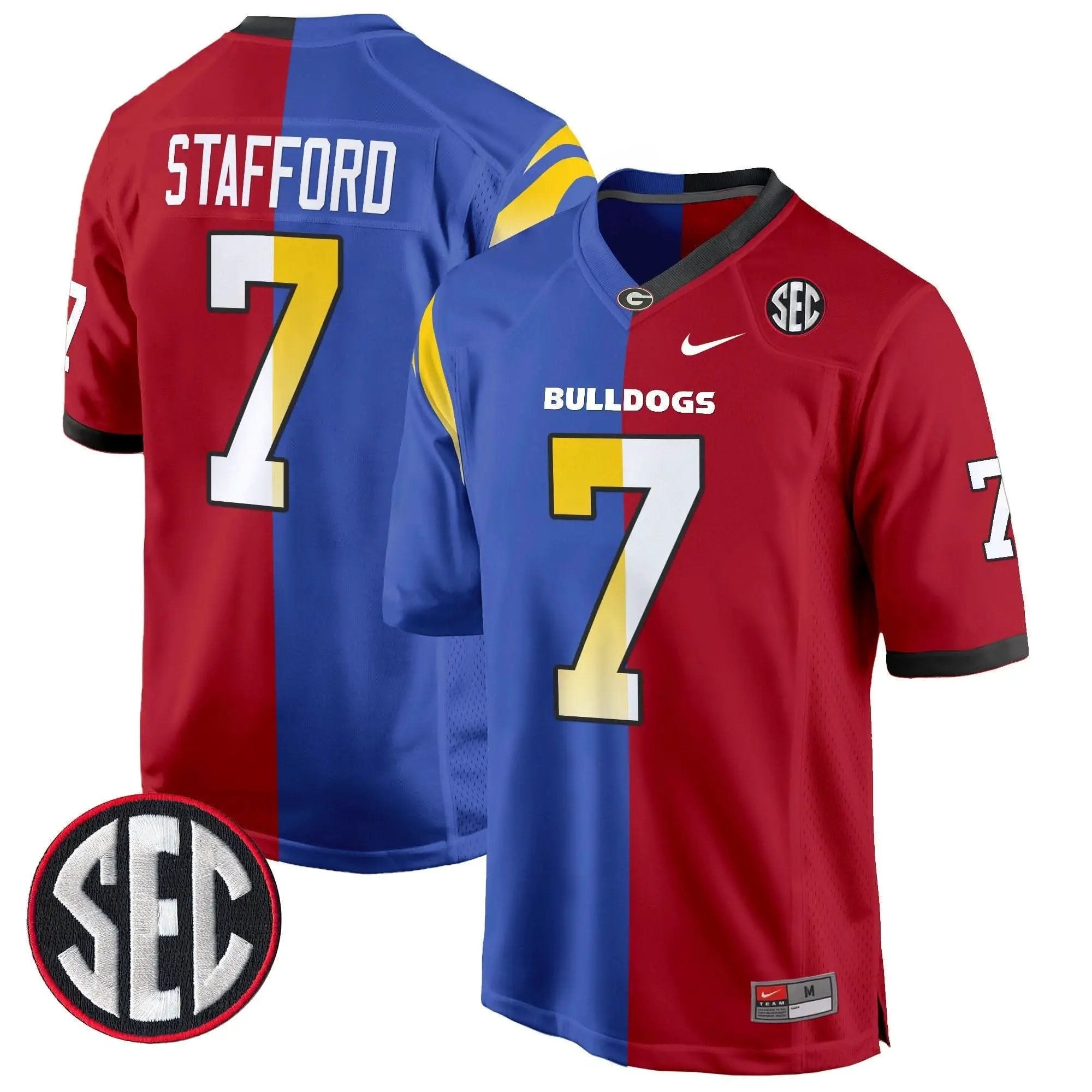 Men Georgia Bulldogs Football Split Game Jersey