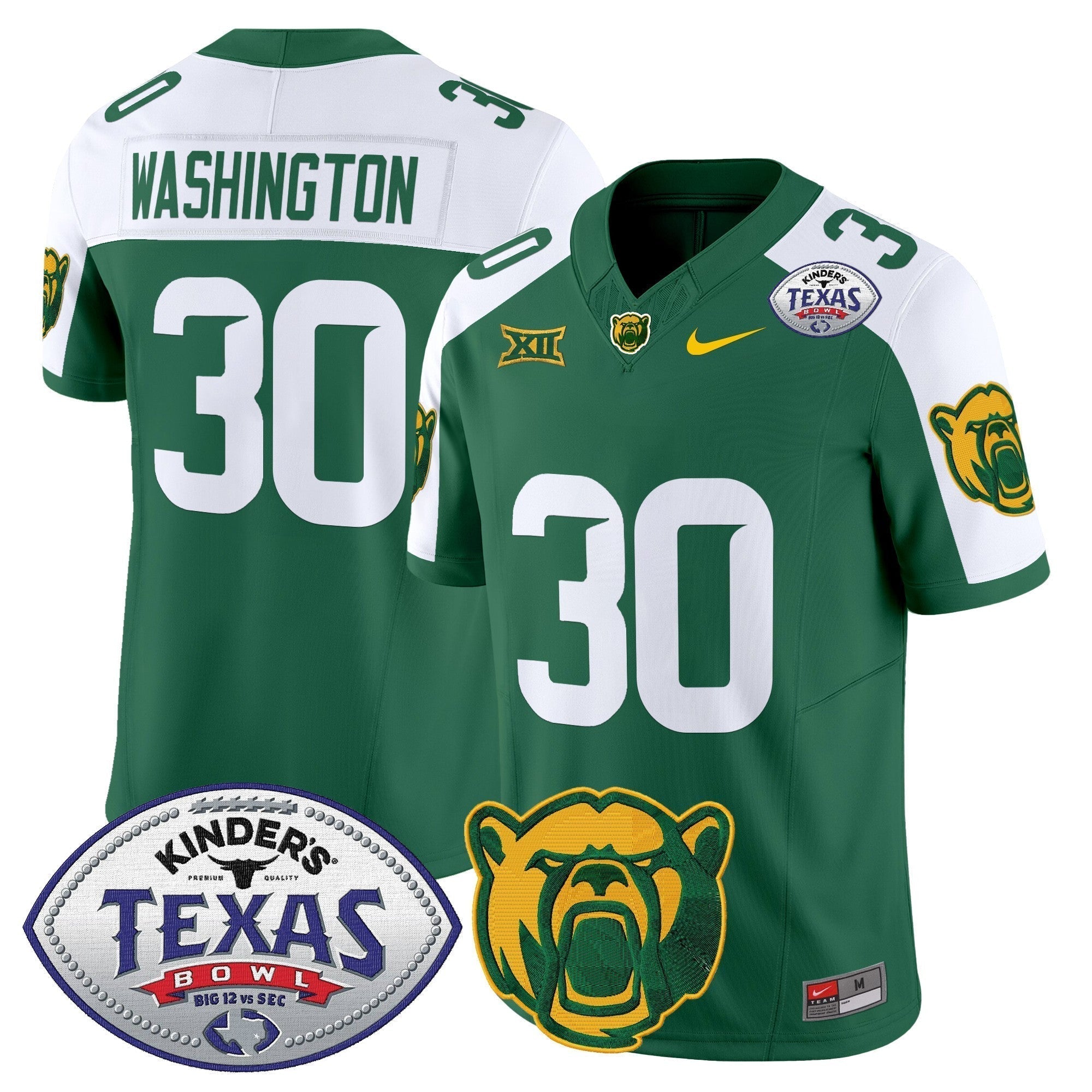 Men Baylor Bears 2024 Texas Bowl Vapor Limited Jersey - All Stitched