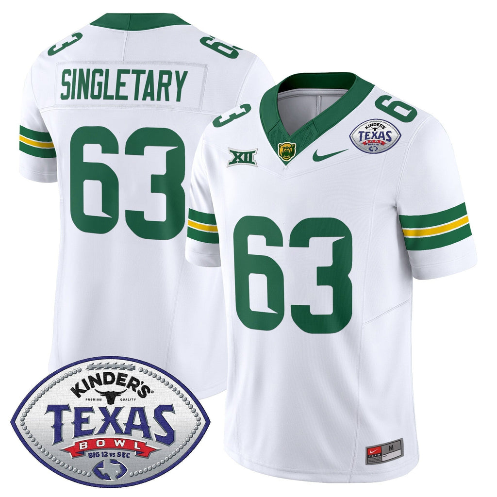 Men Baylor Bears 2024 Texas Bowl Vapor Limited Jersey - All Stitched