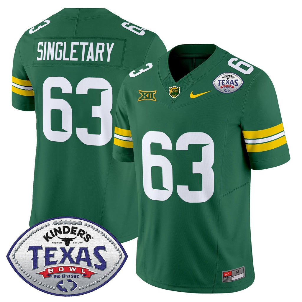 Men Baylor Bears 2024 Texas Bowl Vapor Limited Jersey - All Stitched