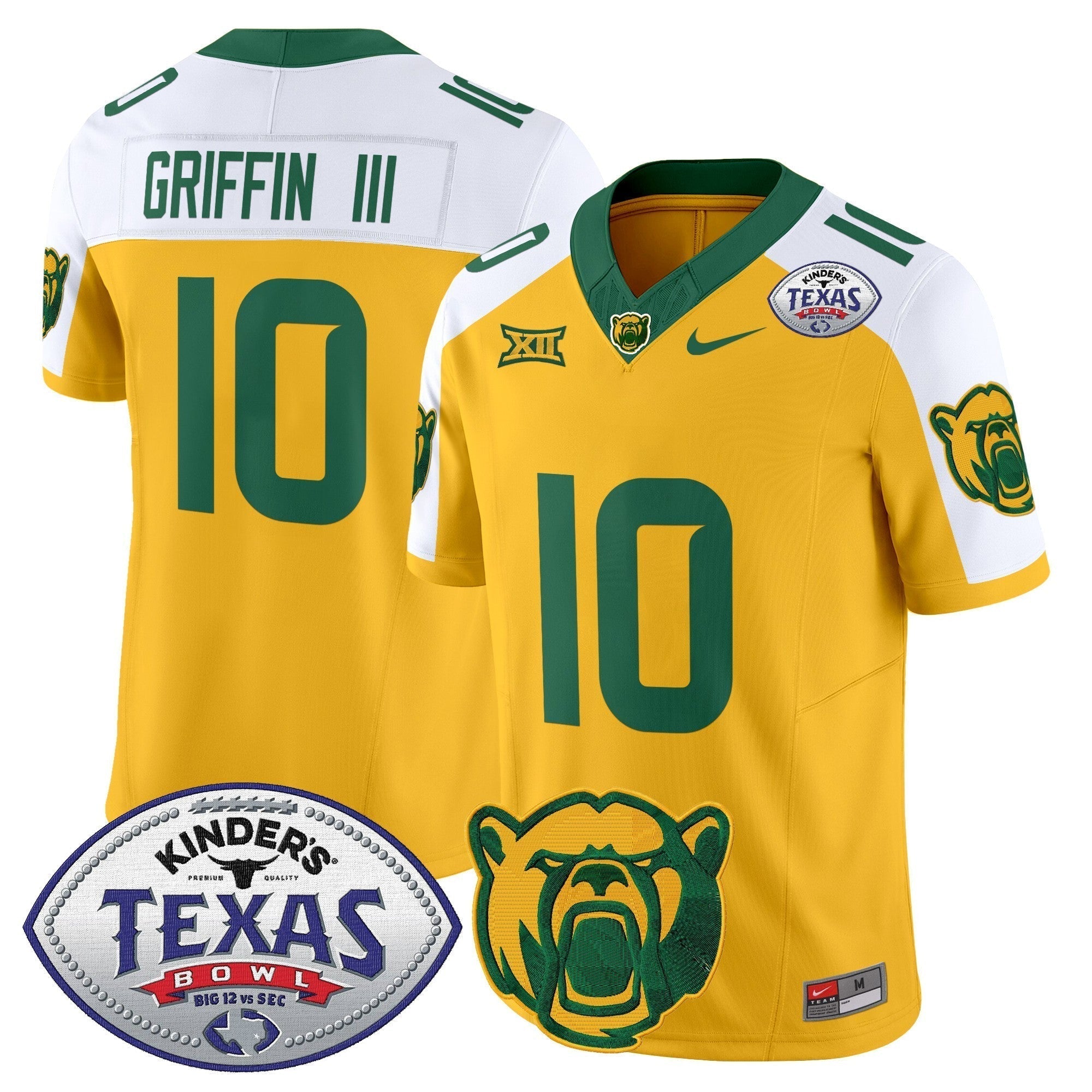 Men Baylor Bears 2024 Texas Bowl Vapor Limited Jersey - All Stitched
