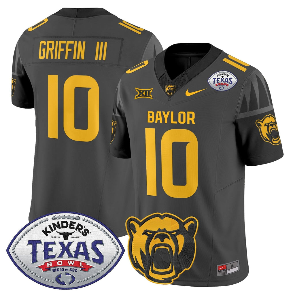 Men Baylor Bears 2024 Texas Bowl Vapor Limited Jersey - All Stitched
