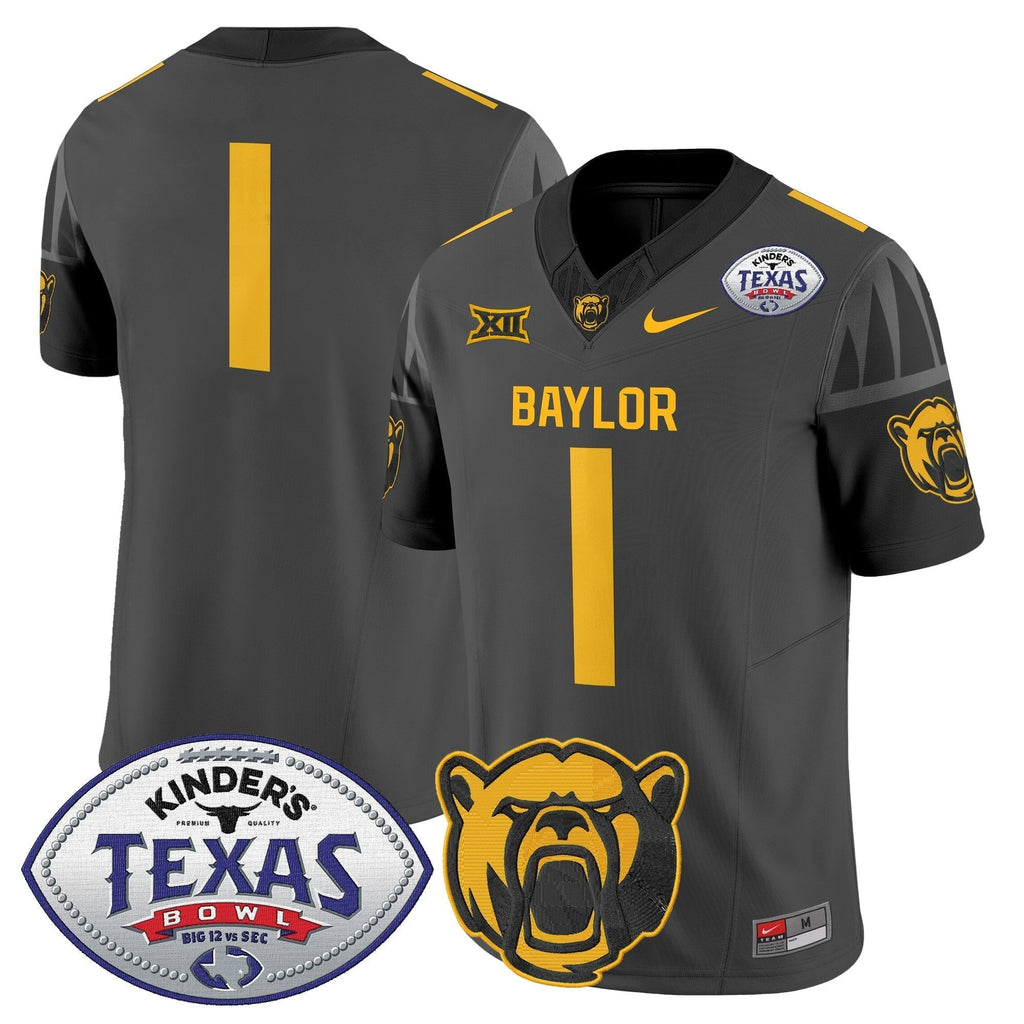 Men Baylor Bears 2024 Texas Bowl Vapor Limited Jersey - All Stitched