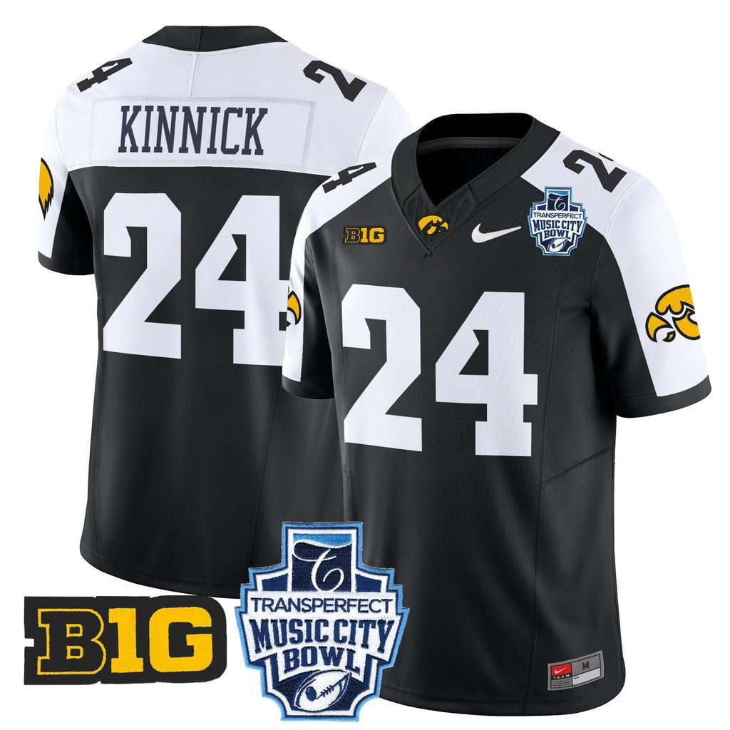 Men Iowa Hawkeyes 2024 Music City Bowl Vapor Limited Jersey - All Stitched