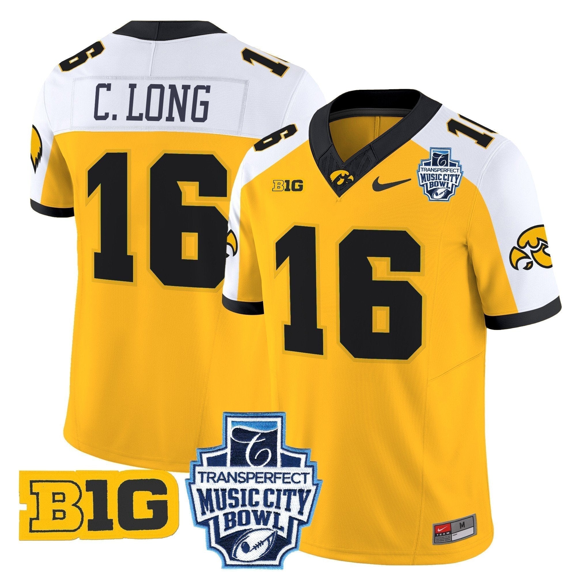 Men Iowa Hawkeyes 2024 Music City Bowl Vapor Limited Jersey - All Stitched