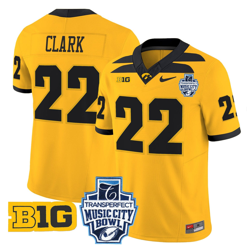 Men Iowa Hawkeyes 2024 Music City Bowl Vapor Limited Jersey - All Stitched