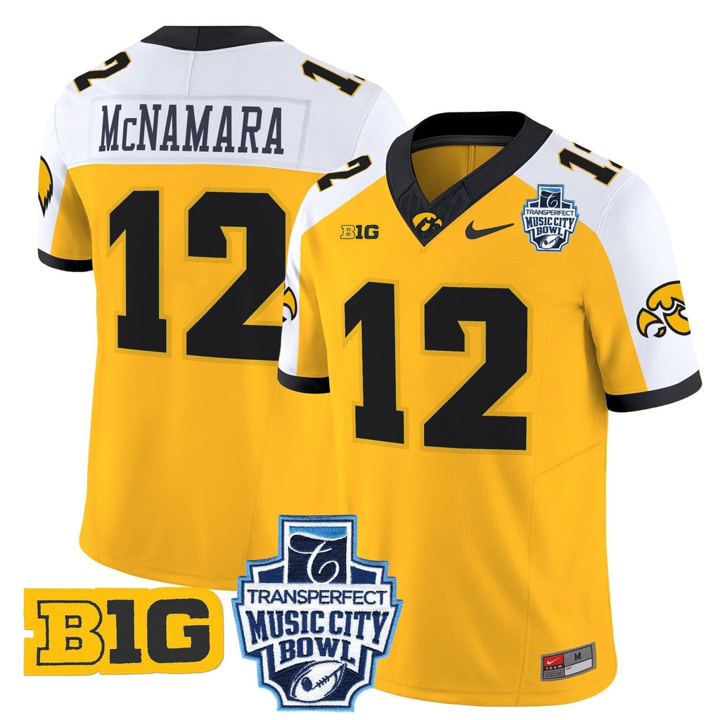 Men Iowa Hawkeyes 2024 Music City Bowl Vapor Limited Jersey - All Stitched