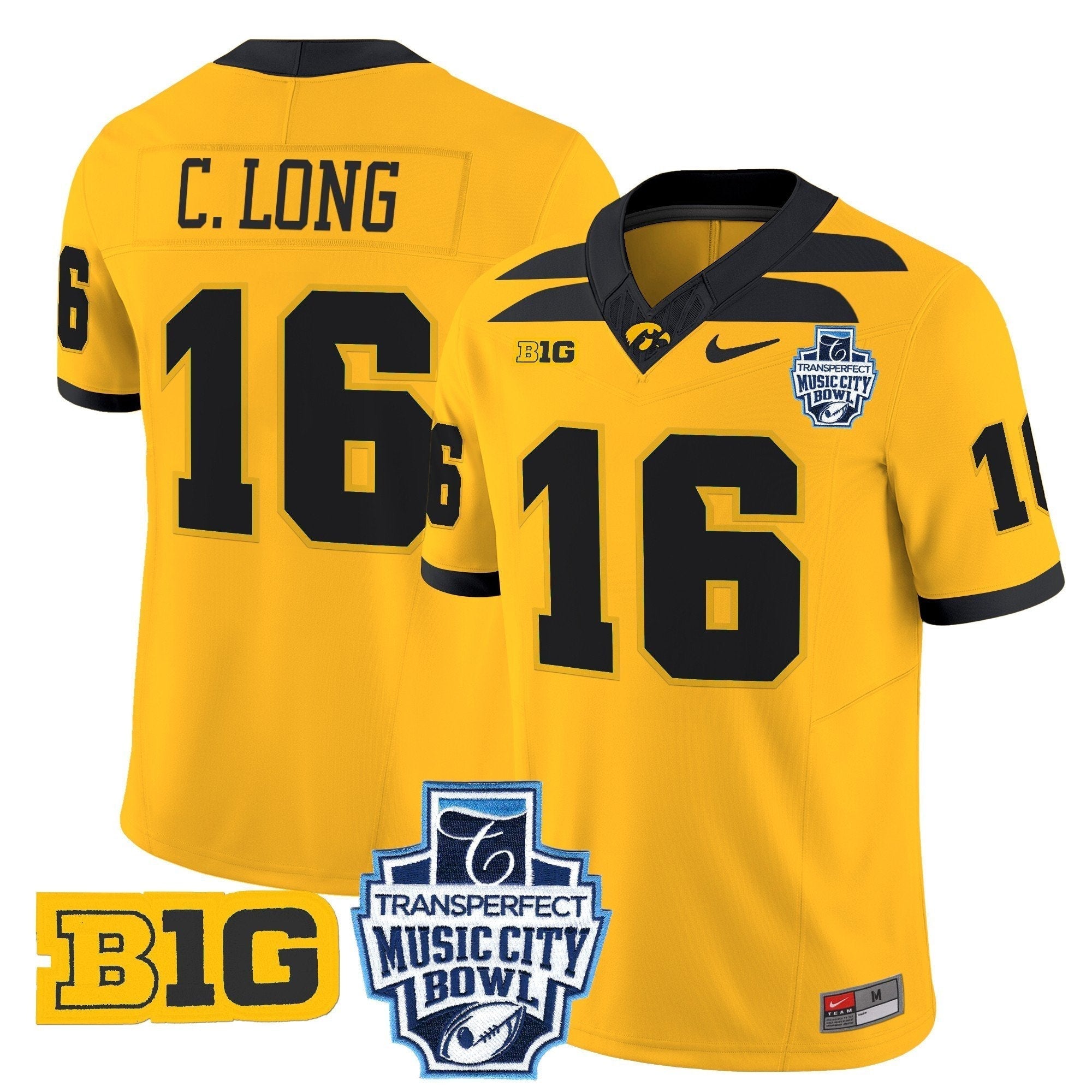 Men Iowa Hawkeyes 2024 Music City Bowl Vapor Limited Jersey - All Stitched