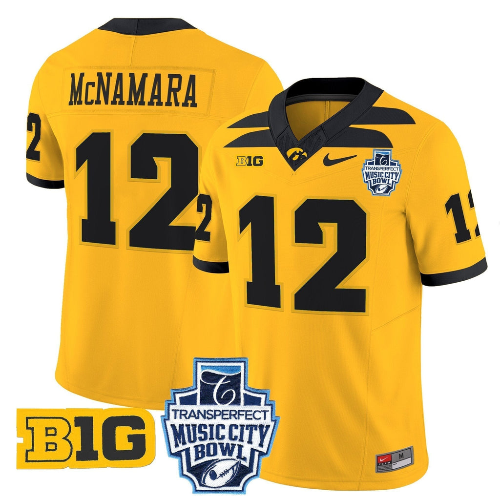 Men Iowa Hawkeyes 2024 Music City Bowl Vapor Limited Jersey - All Stitched