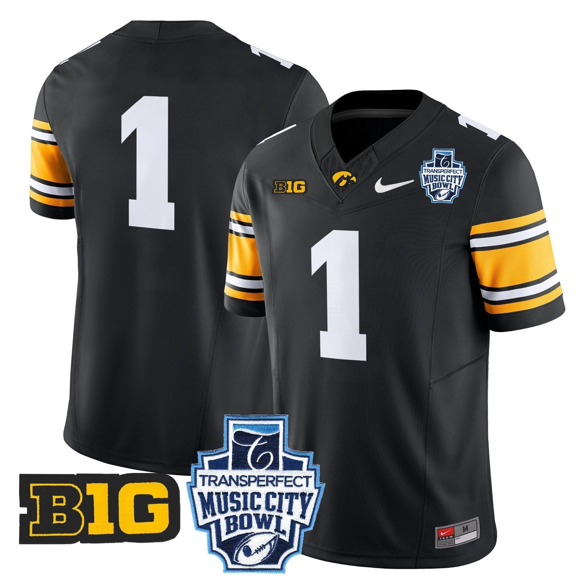 Men Iowa Hawkeyes 2024 Music City Bowl Vapor Limited Jersey - All Stitched