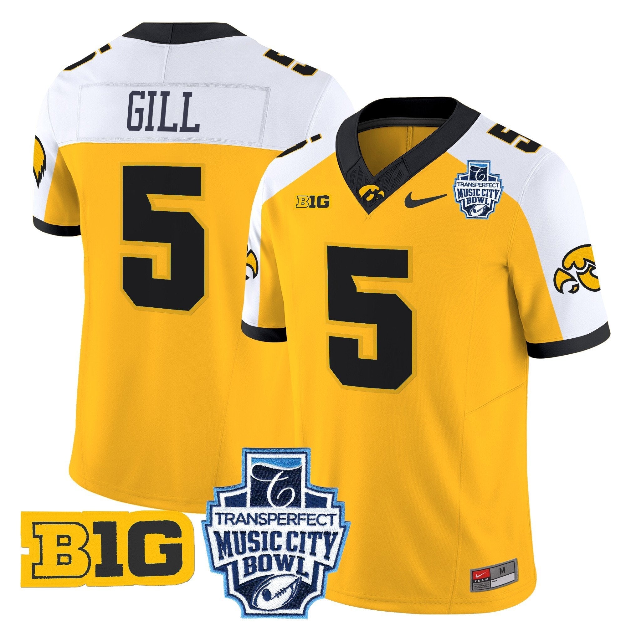 Men Iowa Hawkeyes 2024 Music City Bowl Vapor Limited Jersey - All Stitched