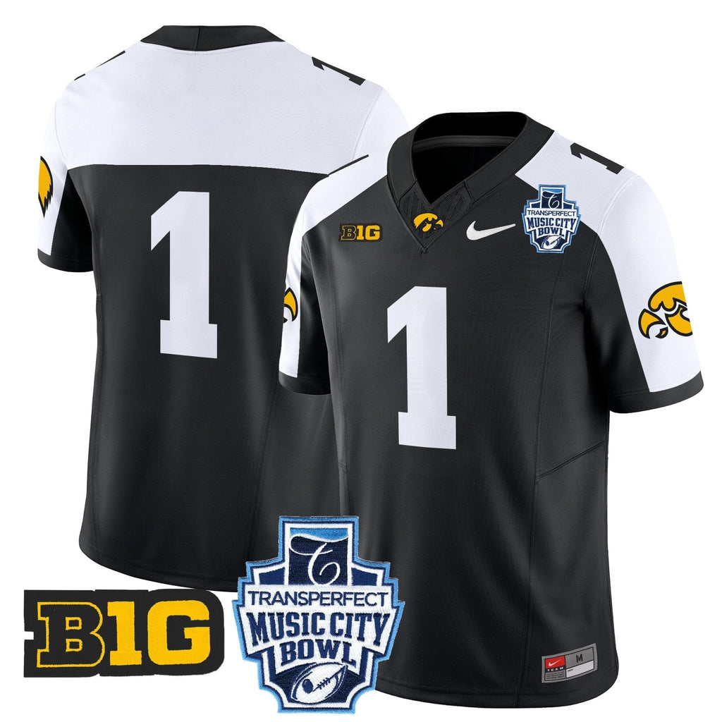 Men Iowa Hawkeyes 2024 Music City Bowl Vapor Limited Jersey - All Stitched