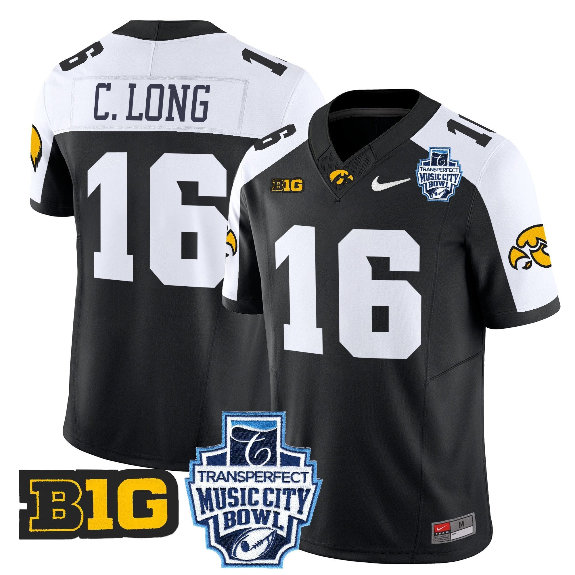 Men Iowa Hawkeyes 2024 Music City Bowl Vapor Limited Jersey - All Stitched