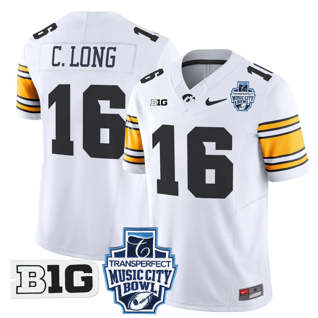 Men Iowa Hawkeyes 2024 Music City Bowl Vapor Limited Jersey - All Stitched