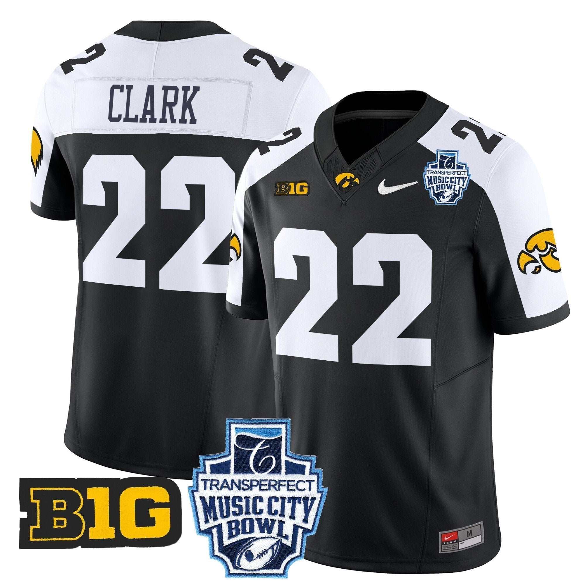 Men Iowa Hawkeyes 2024 Music City Bowl Vapor Limited Jersey - All Stitched