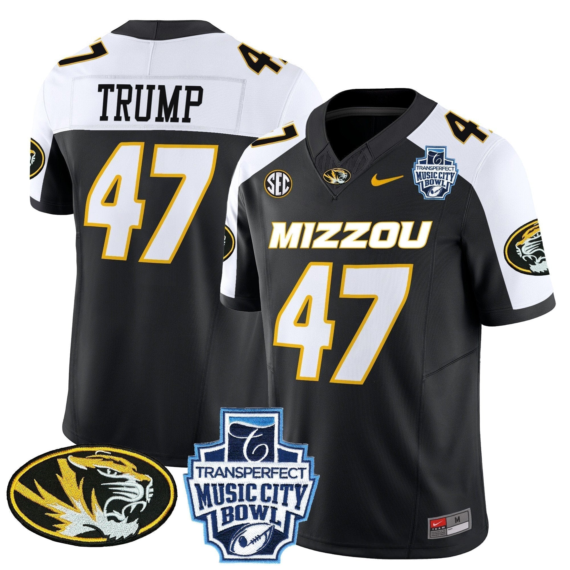 Men Missouri Tigers 2024 Music City Bowl Vapor Limited Jersey - All Stitched