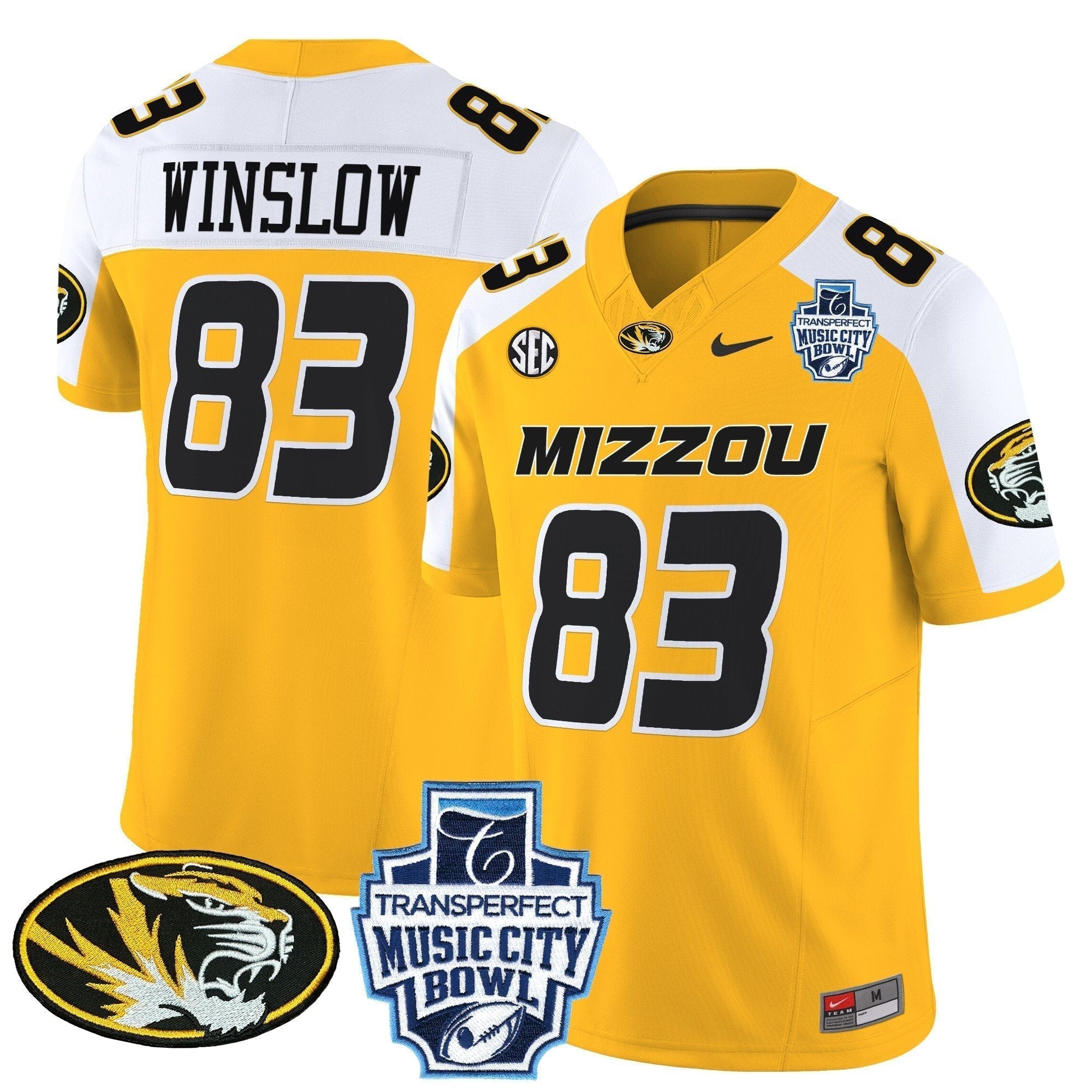 Men Missouri Tigers 2024 Music City Bowl Vapor Limited Jersey - All Stitched
