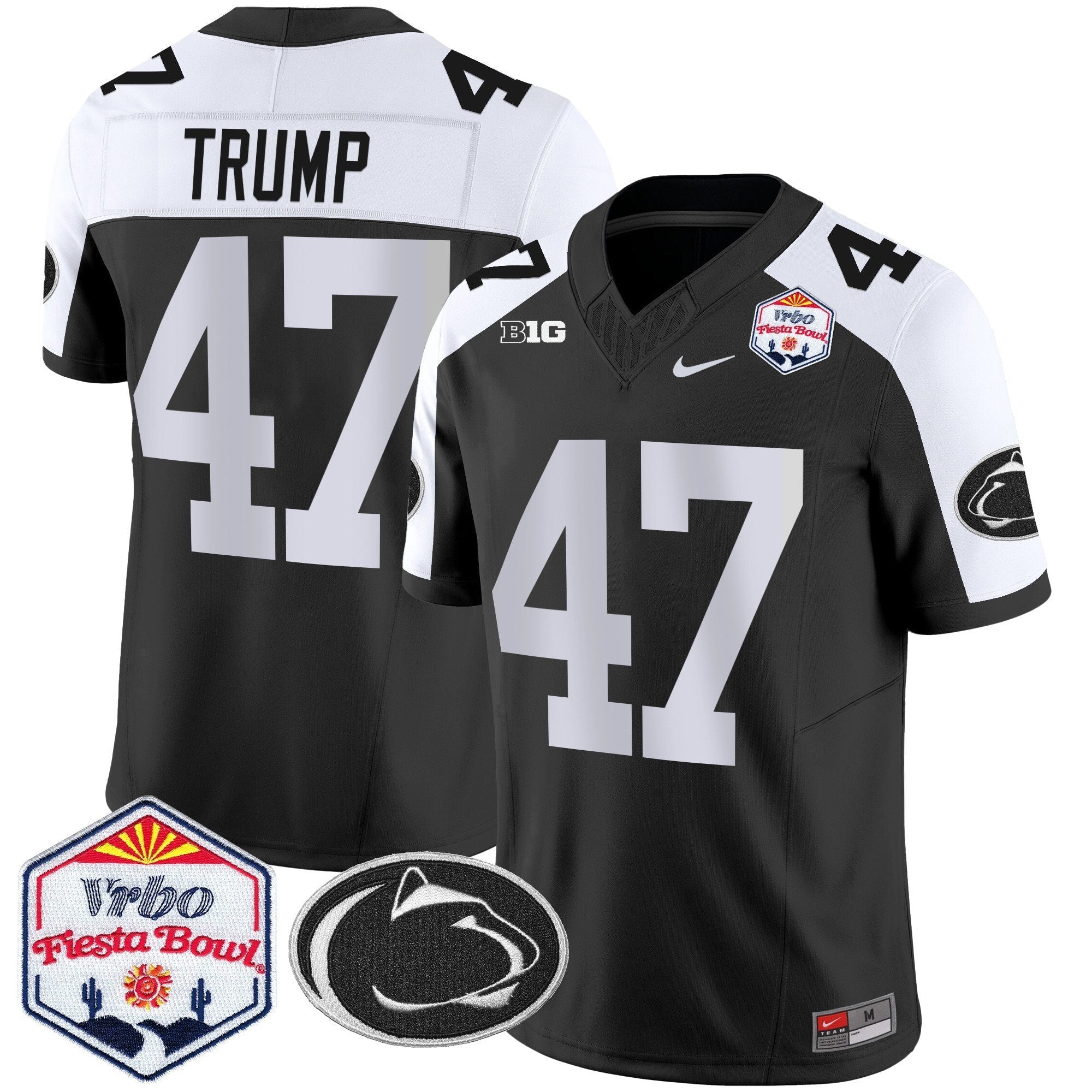 Men Penn State Nittany Lions 2024 The Fiesta Bowl Patch Vapor Limited Jersey - All Stitched