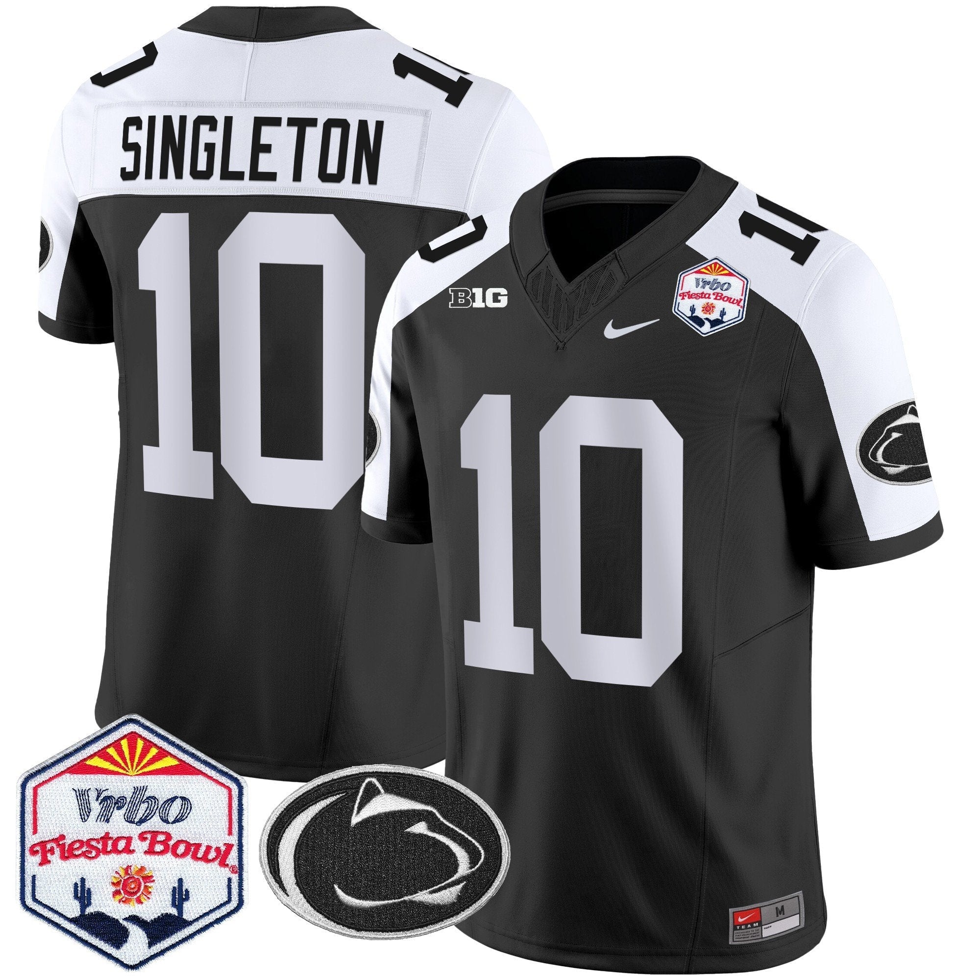 Men Penn State Nittany Lions 2024 The Fiesta Bowl Patch Vapor Limited Jersey - All Stitched