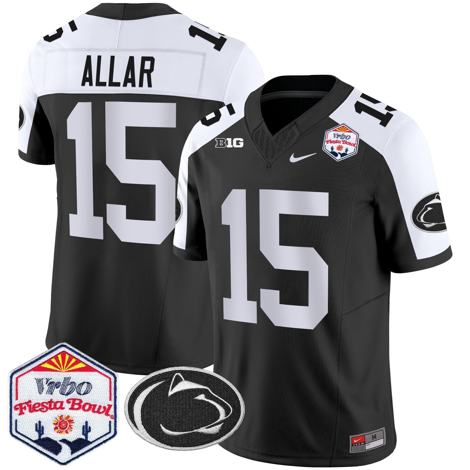 Men Penn State Nittany Lions 2024 The Fiesta Bowl Patch Vapor Limited Jersey - All Stitched