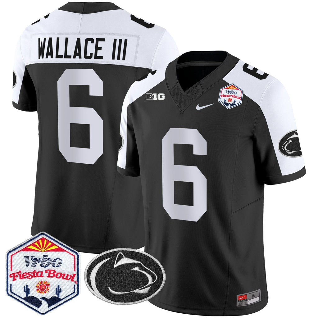 Men Penn State Nittany Lions 2024 The Fiesta Bowl Patch Vapor Limited Jersey - All Stitched