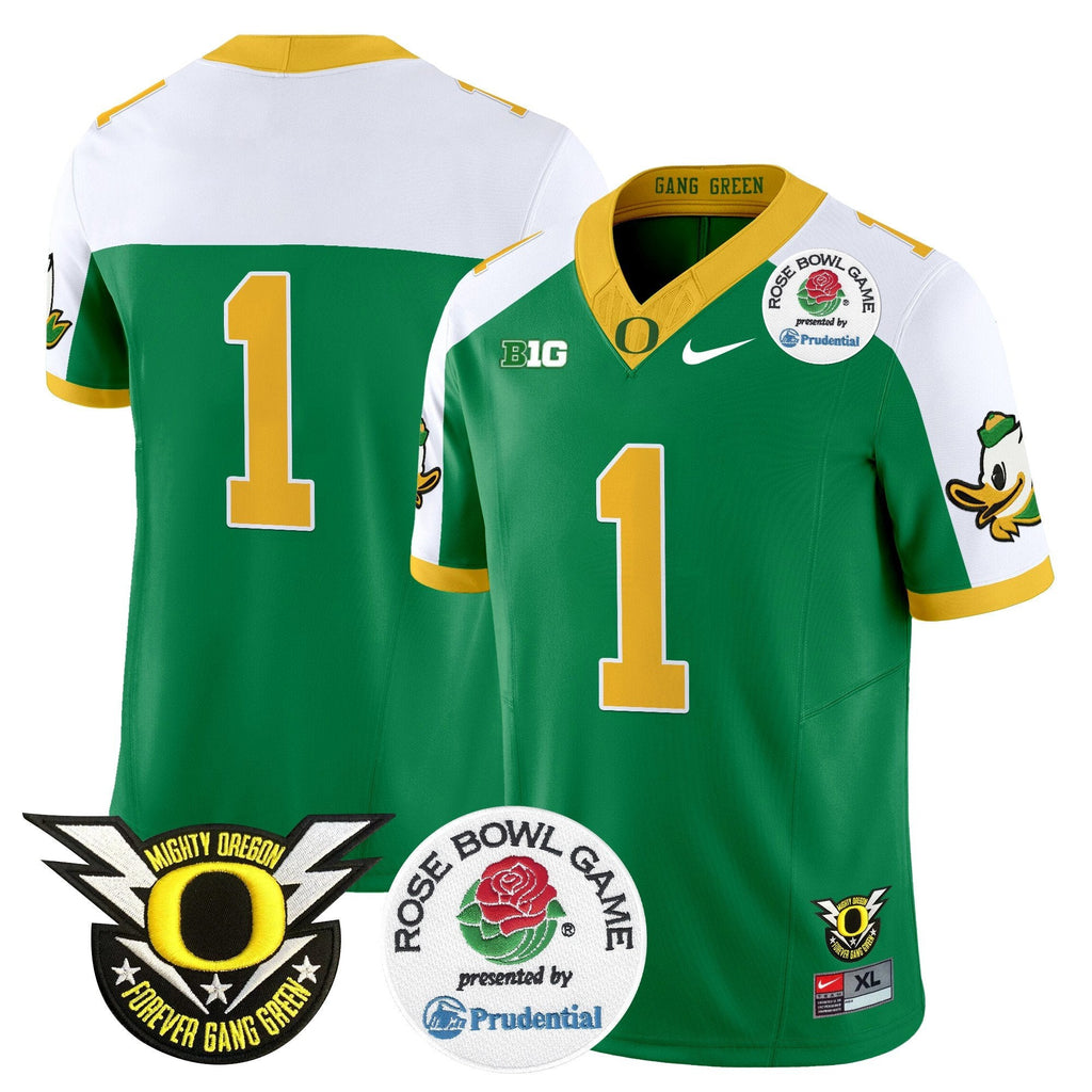 Men Oregon Ducks 2024 Rose Bowl Vapor Limited Jersey - All Stitched