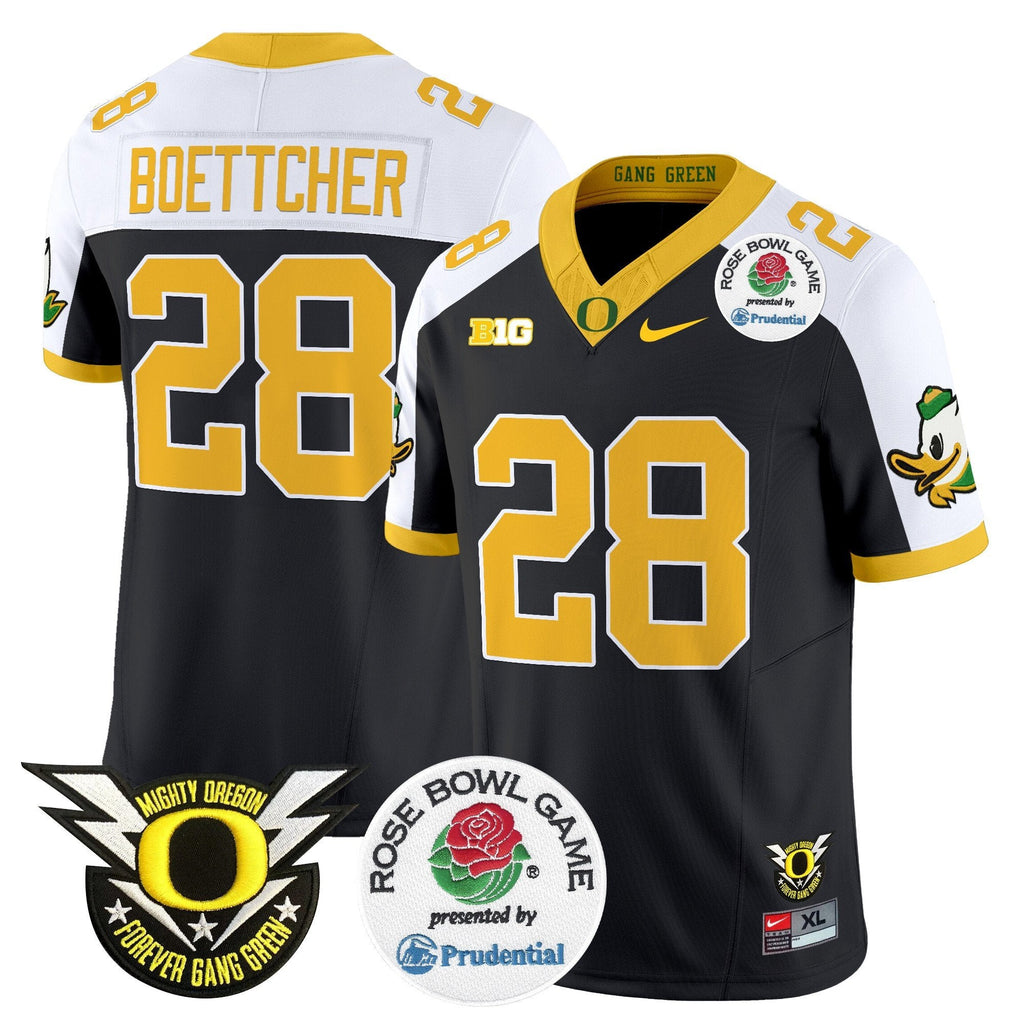 Men Oregon Ducks 2024 Rose Bowl Vapor Limited Jersey - All Stitched