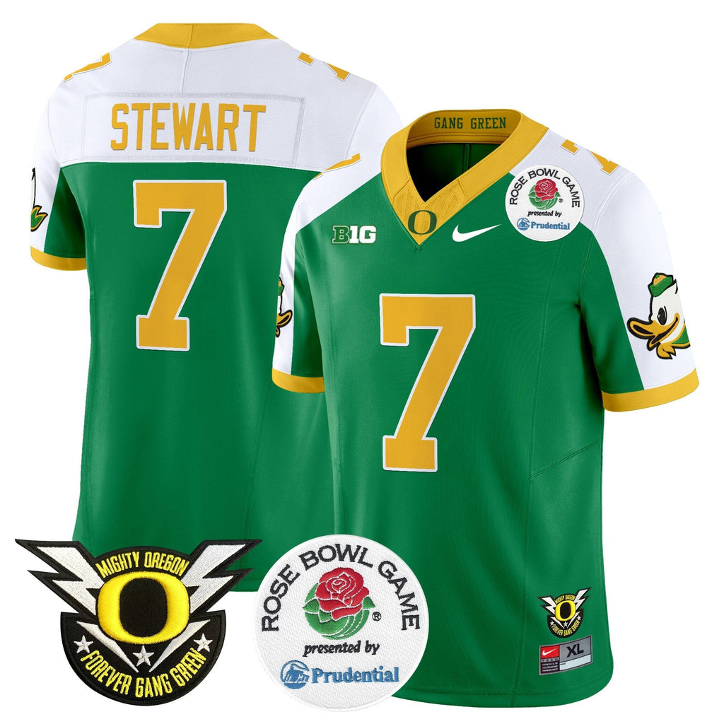Men Oregon Ducks 2024 Rose Bowl Vapor Limited Jersey - All Stitched