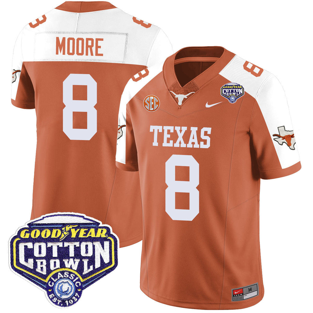 Men Texas Longhorns 2024 Cotton Bowl Classic Jersey - All Stitched