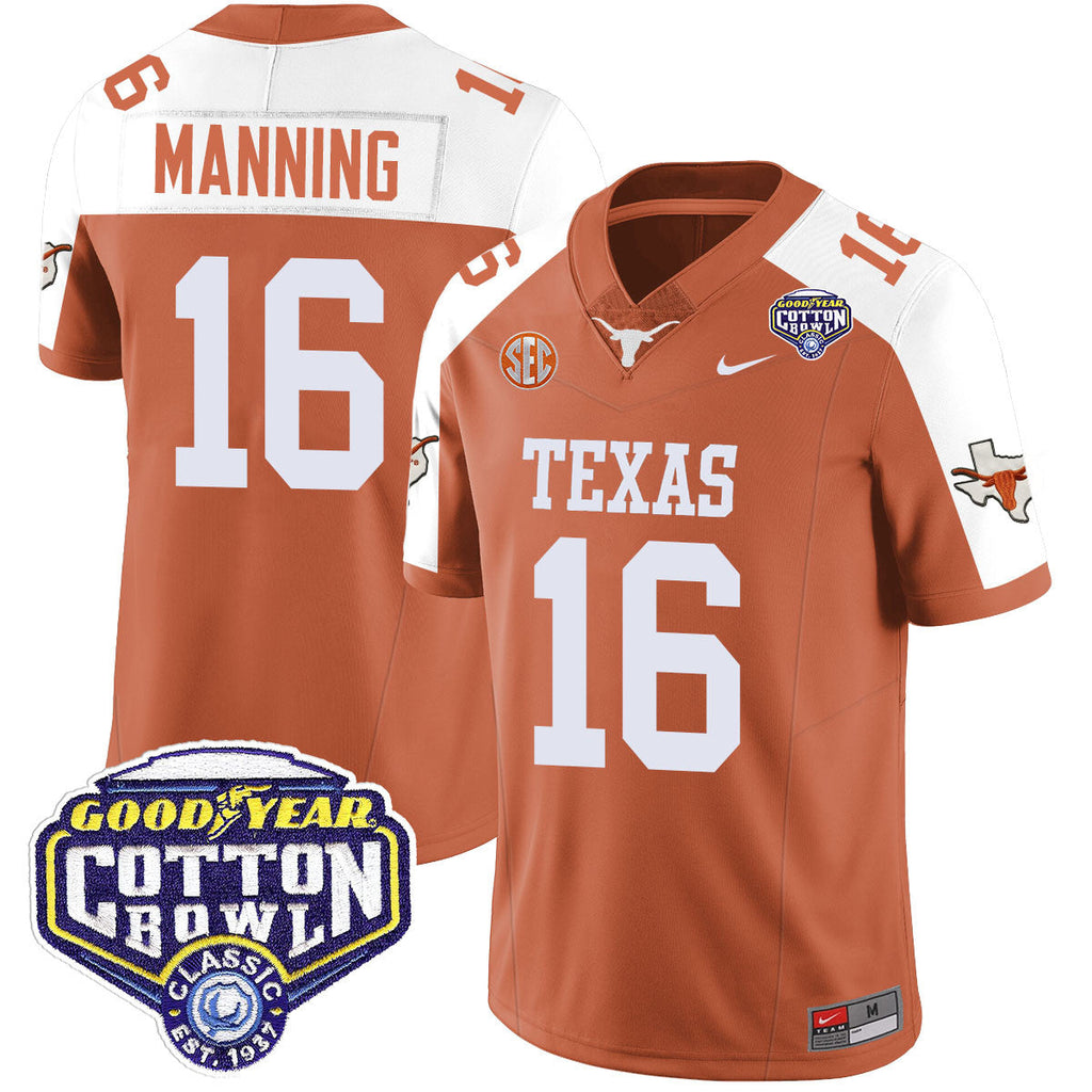 Men Texas Longhorns 2024 Cotton Bowl Classic Jersey - All Stitched