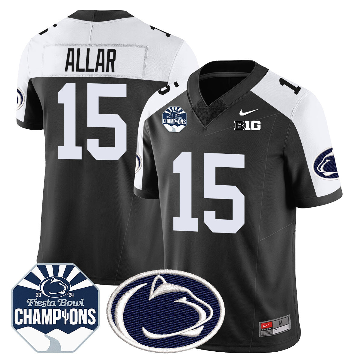 Men Penn State Nittany Lions 2024 Fiesta Bowl Champions Jersey - All Stitched