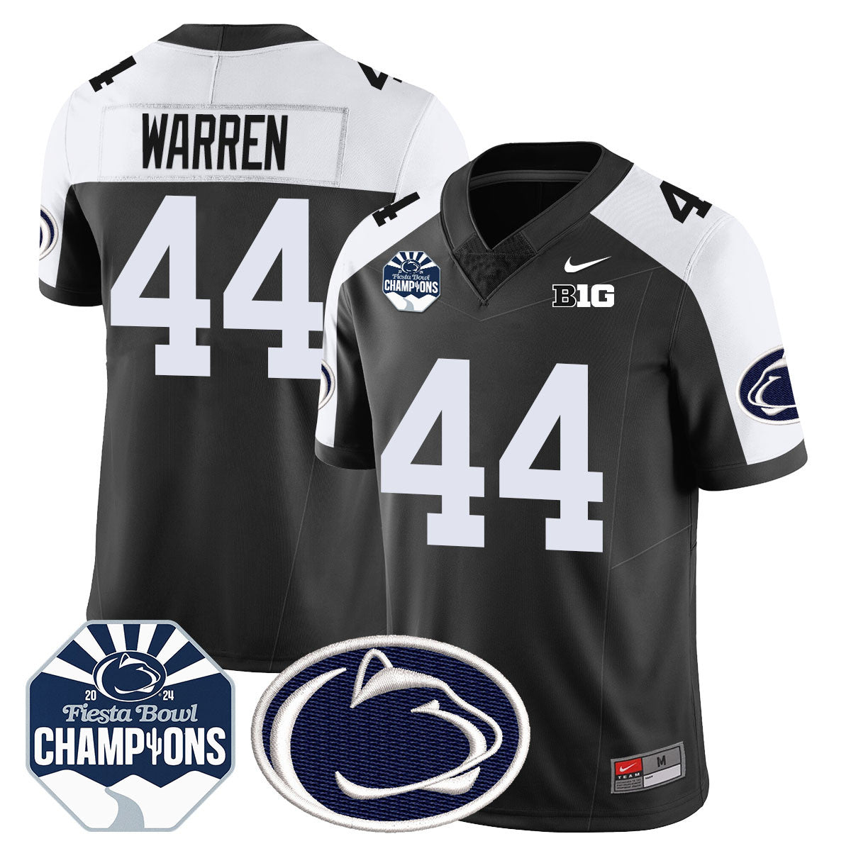 Men Penn State Nittany Lions 2024 Fiesta Bowl Champions Jersey - All Stitched