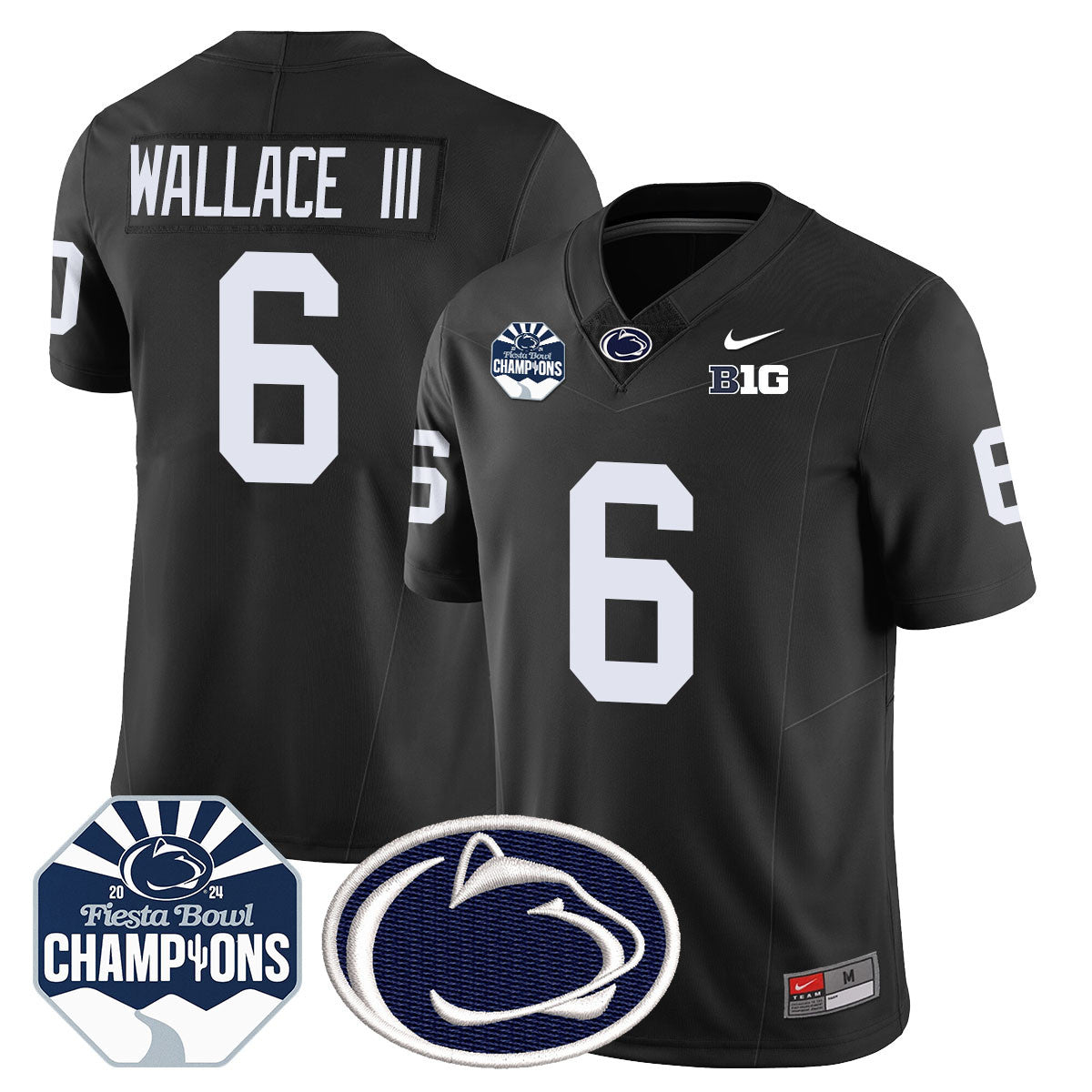 Men Penn State Nittany Lions 2024 Fiesta Bowl Champions Jersey - All Stitched