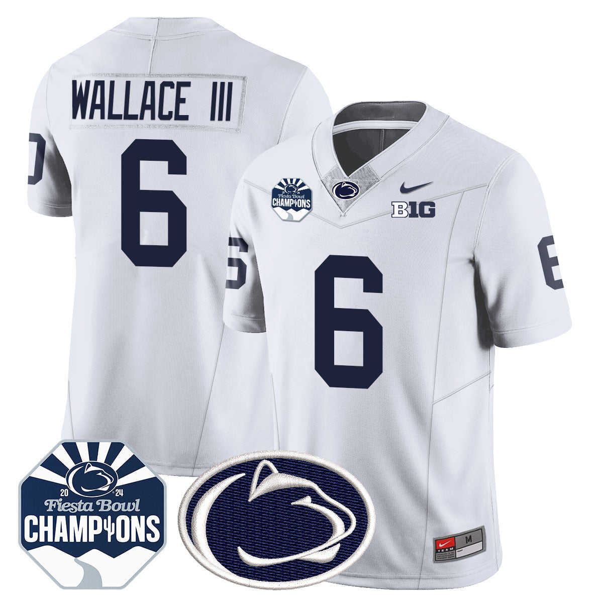 Men Penn State Nittany Lions 2024 Fiesta Bowl Champions Jersey - All Stitched