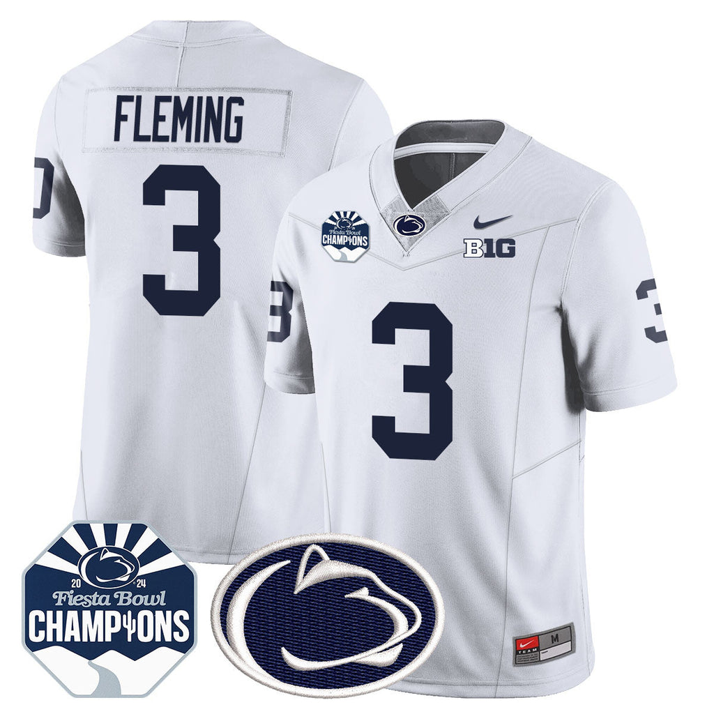 Men Penn State Nittany Lions 2024 Fiesta Bowl Champions Jersey - All Stitched