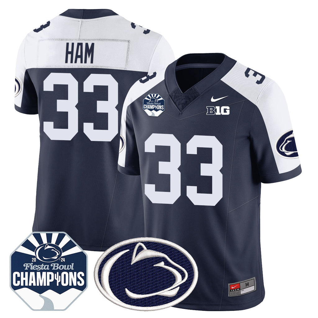 Men Penn State Nittany Lions 2024 Fiesta Bowl Champions Jersey - All Stitched